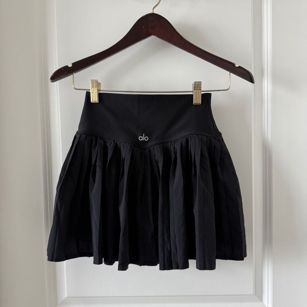 Alo Grand Slam Tennis Skirt Black - Picture 6 of 9